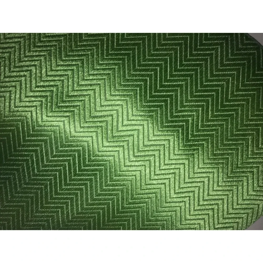 NOS The Tie Bar Green Zig Zag Pattern 100% Silk Neck Tie - 60